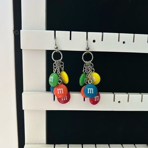 Claire’s M&M dangle earrings